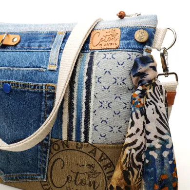 Sac à main bandoulière Coton d'Avril BEATRIS Edition Jean Savane