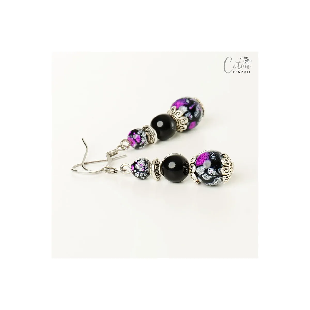 Boucles d'oreilles Lilas