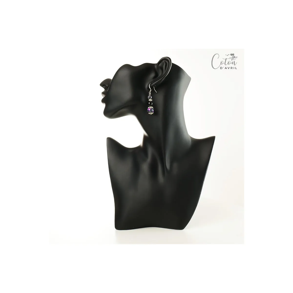 Boucles d'oreilles Lilas