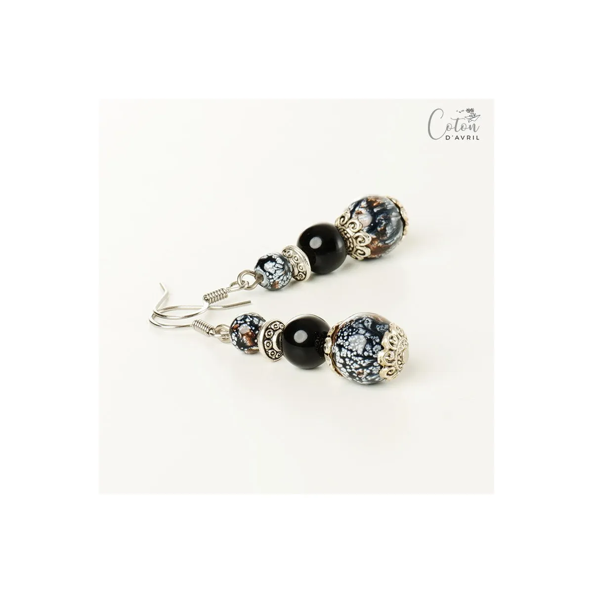 Boucles d'oreilles Lilas