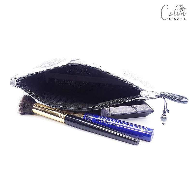 Pochette Trousse Maquillage CŒURS NB