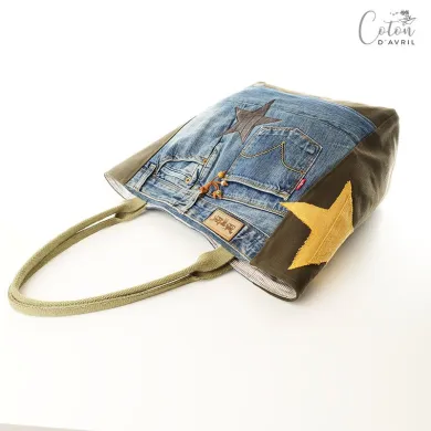 Sac Cabas Coton d'Avril ETOILE Marron