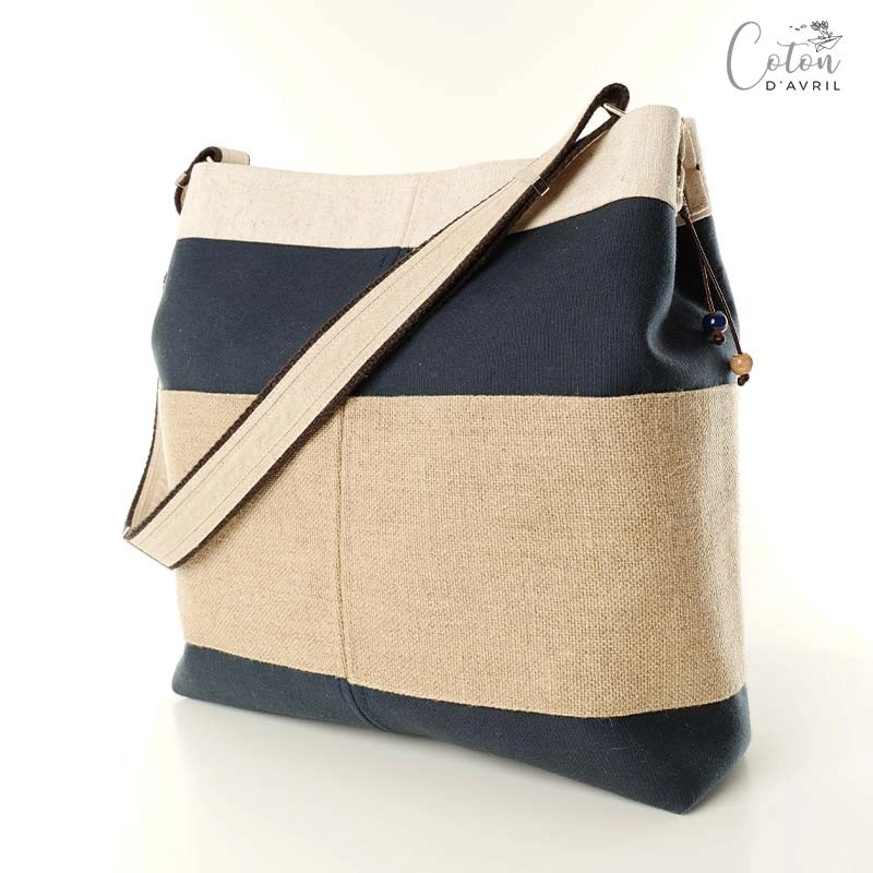 Sac seau Coton d'Avril ONE WAY Bleu Lin