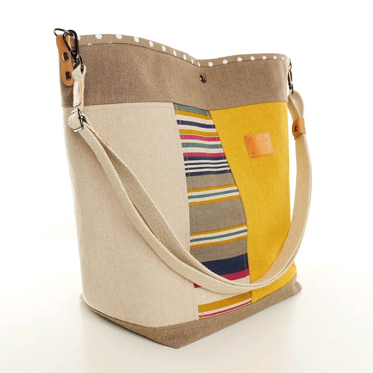 Sac Cabas Coton d'Avril TOPAZE Pastels