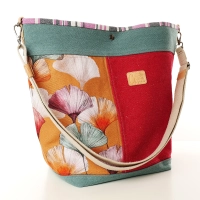 Sac Cabas Coton d'Avril TOPAZE Ginkgo