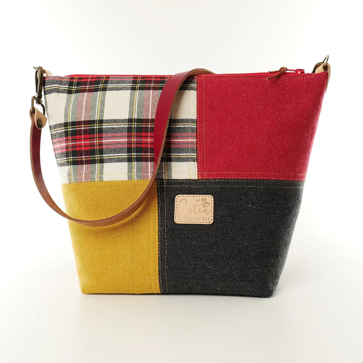 Sac à main Coton d'Avril GARLABAN Tartan