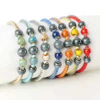 Bracelet coton d'avril Arlequin