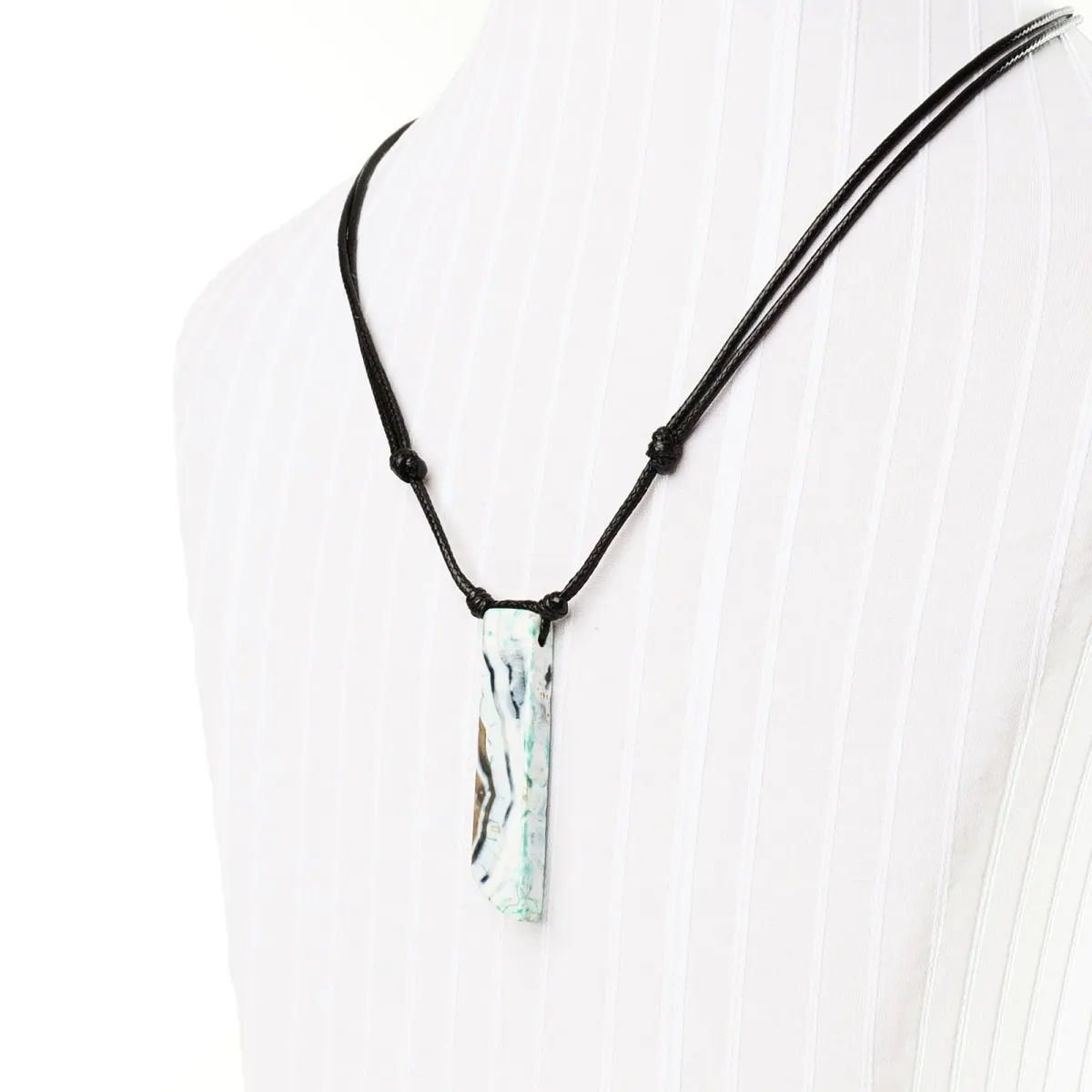 Collier Pierre d'Agate Anis coton d'avril