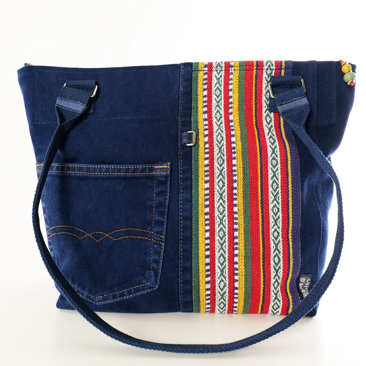 Sac Cabas Coton d'Avril AVRIL Bleu Aztèque