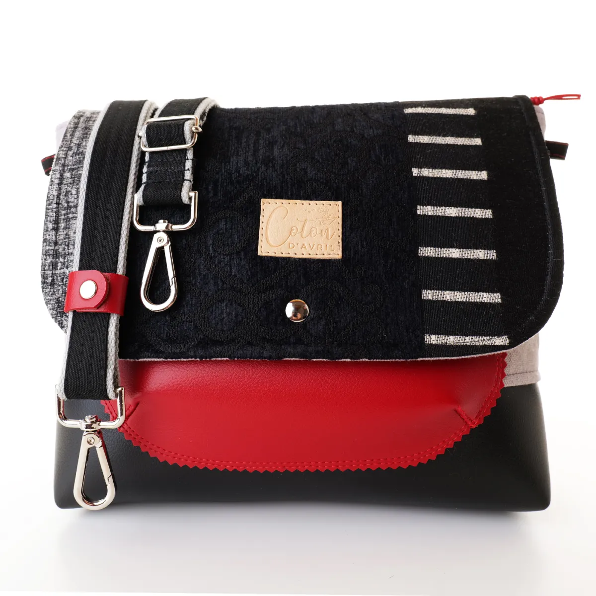 Sac besace Coton d'Avril DURANCE Graphite