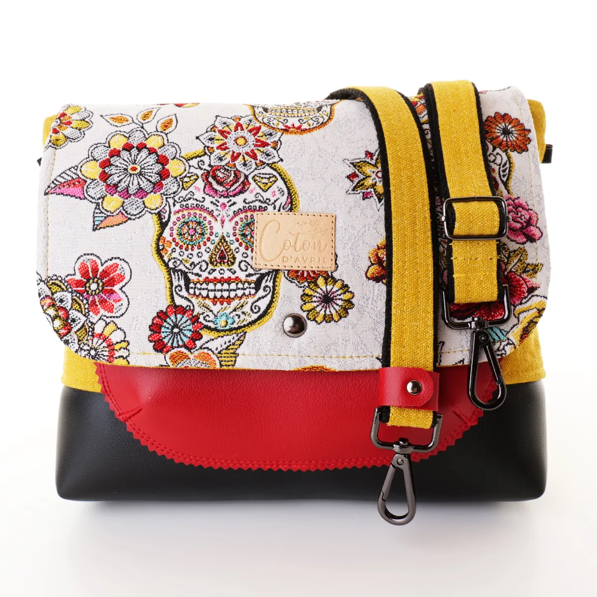 Sac besace Coton d'Avril DURANCE Calavera
