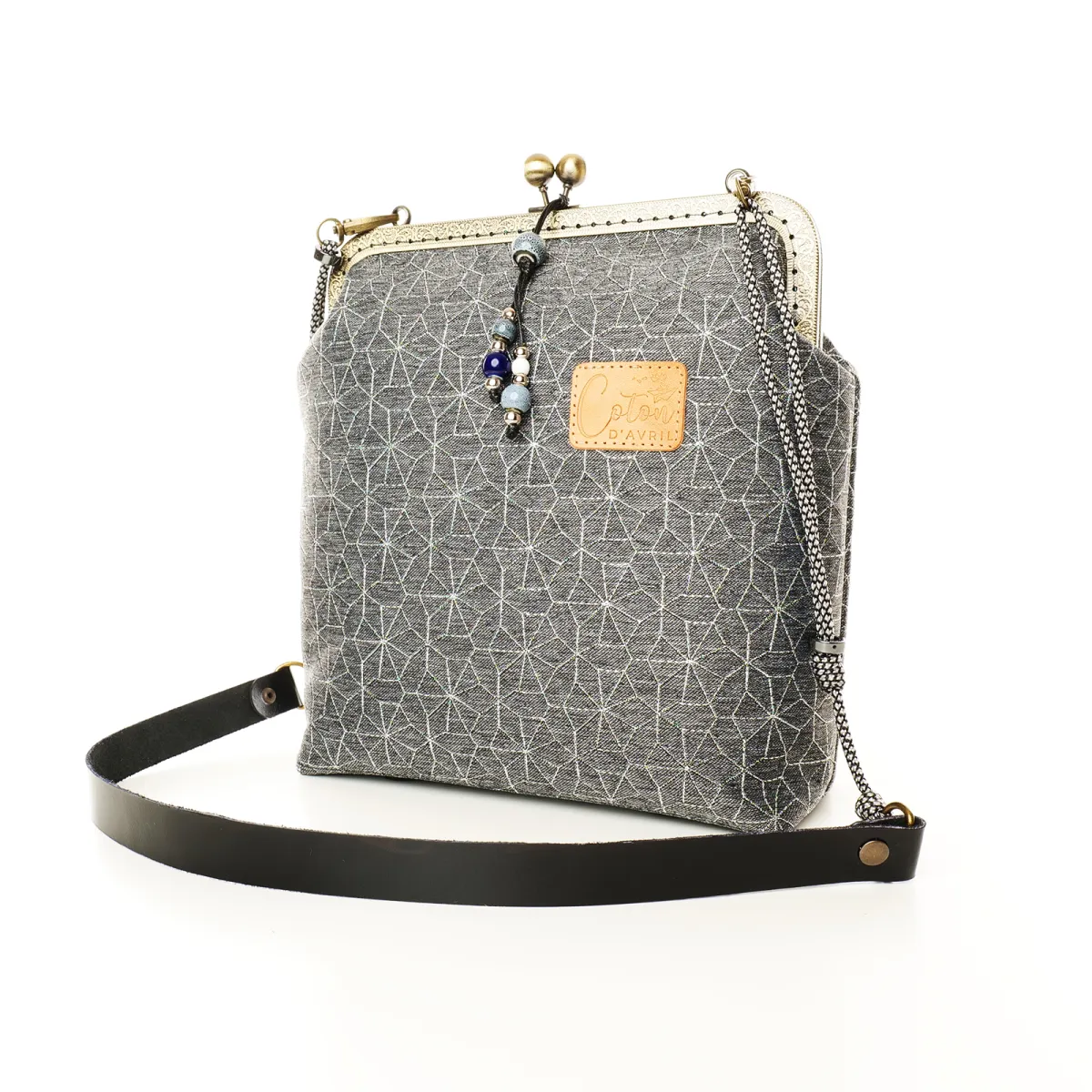 Mini Sac Coton d'Avril MELODIE Gris argent
