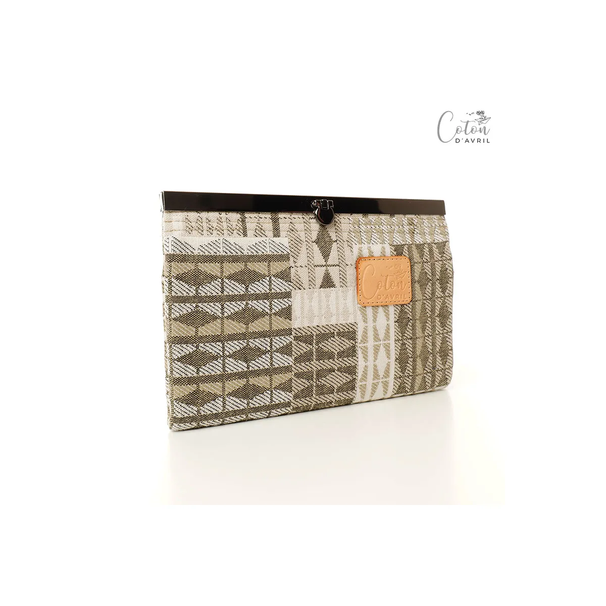 Portefeuille compagnon Coton d'Avril CAFE