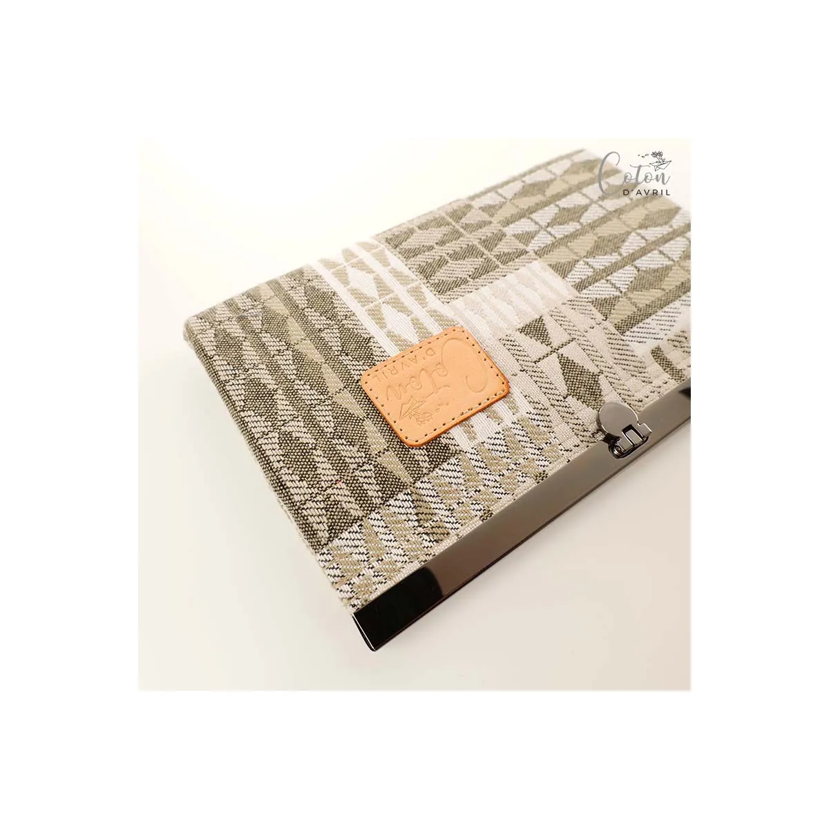 Portefeuille compagnon Coton d'Avril CAFE