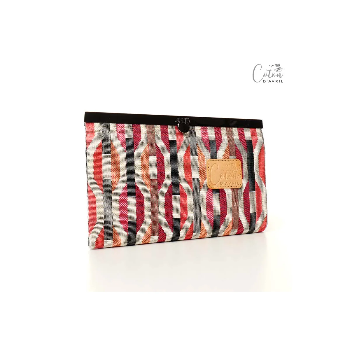Portefeuille compagnon Coton d'Avril CERISE