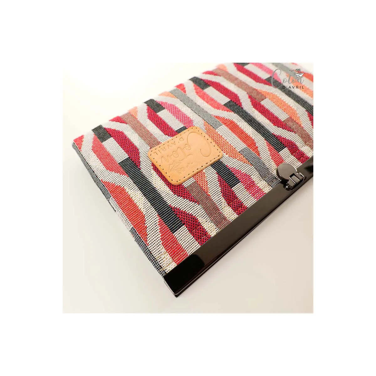 Portefeuille compagnon Coton d'Avril CERISE