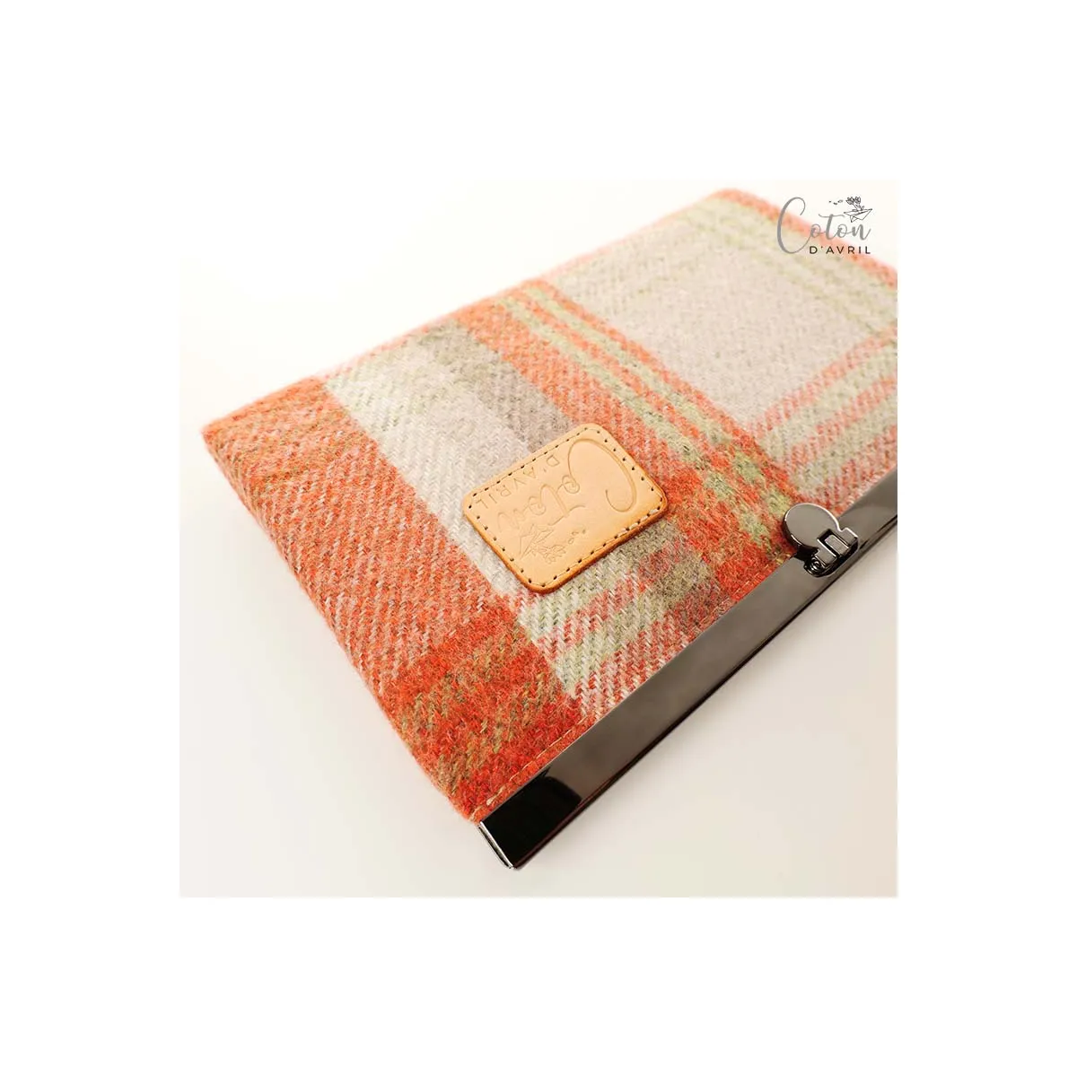Portefeuille Compagnon Coton d'Avril MANDARINE