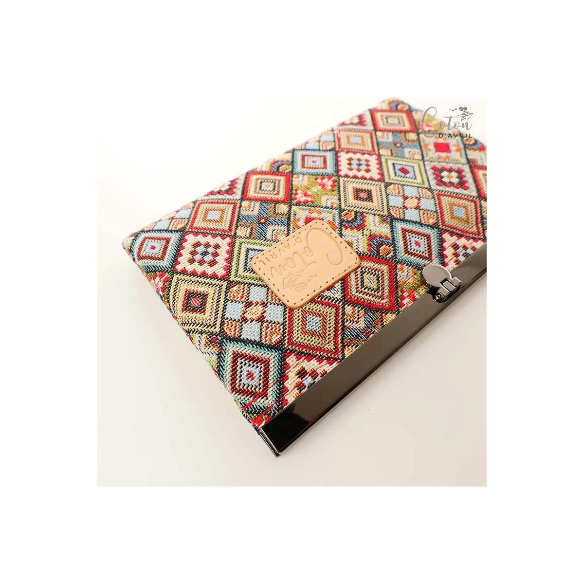 Portefeuille Compagnon Coton d'Avril MOSAIQUE
