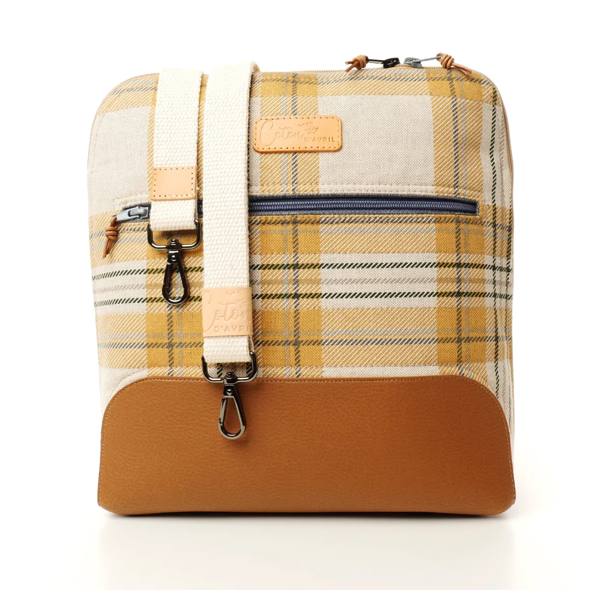 Sac à main Coton d'Avril NAÏS Camel