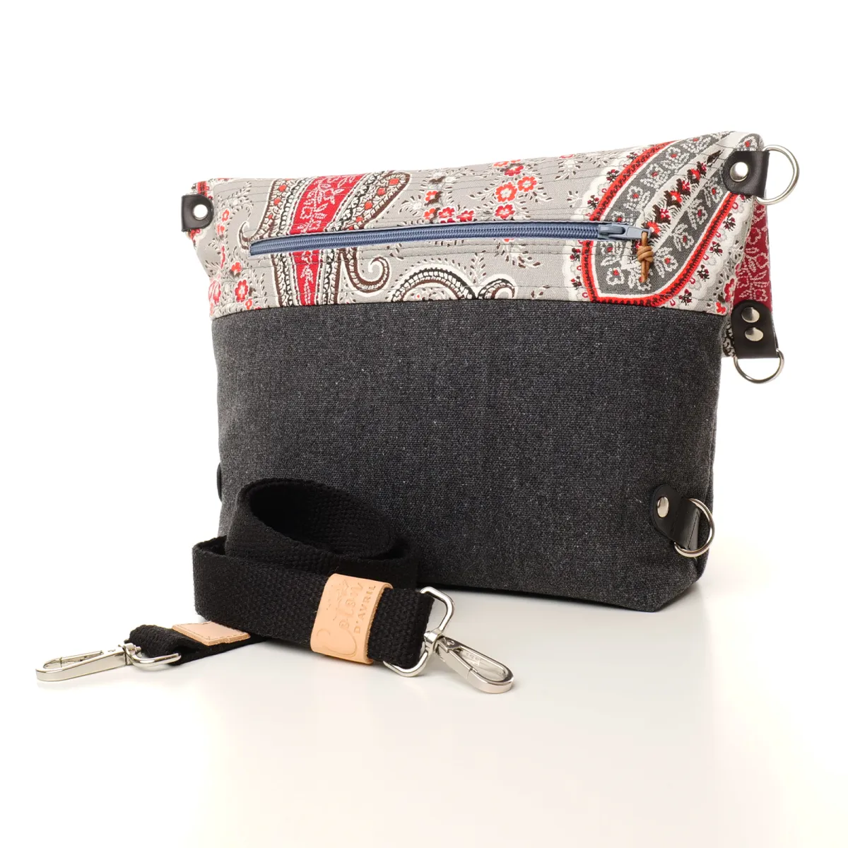 Sac convertible 3 en 1 Coton d'Avril MAGALI Cachemire