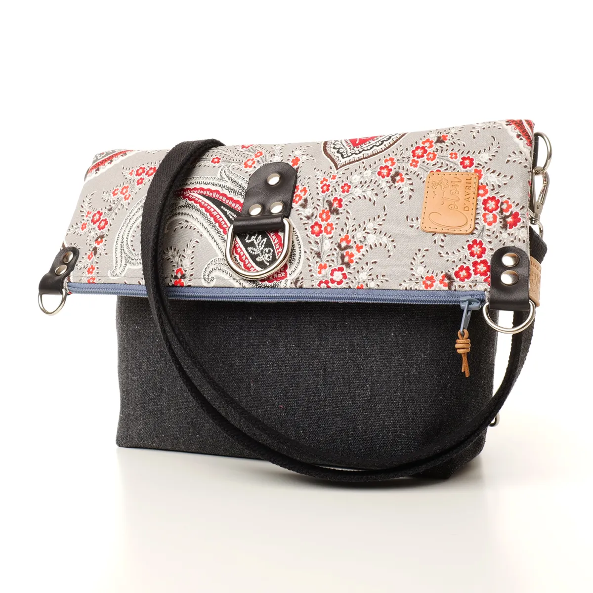 Sac convertible 3 en 1 Coton d'Avril MAGALI Cachemire