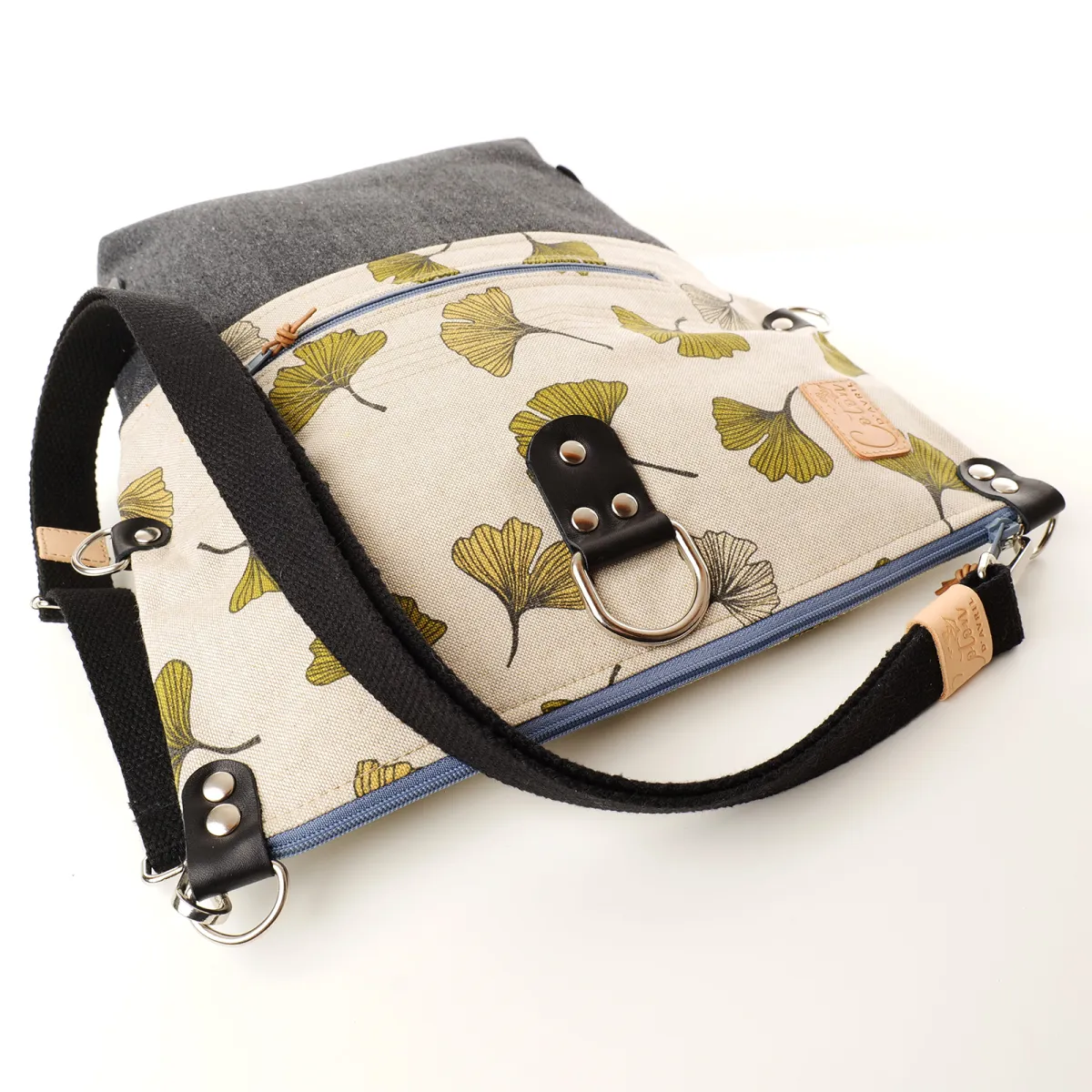 Sac convertible 3 en 1 Coton d'Avril MAGALI Ginkgo