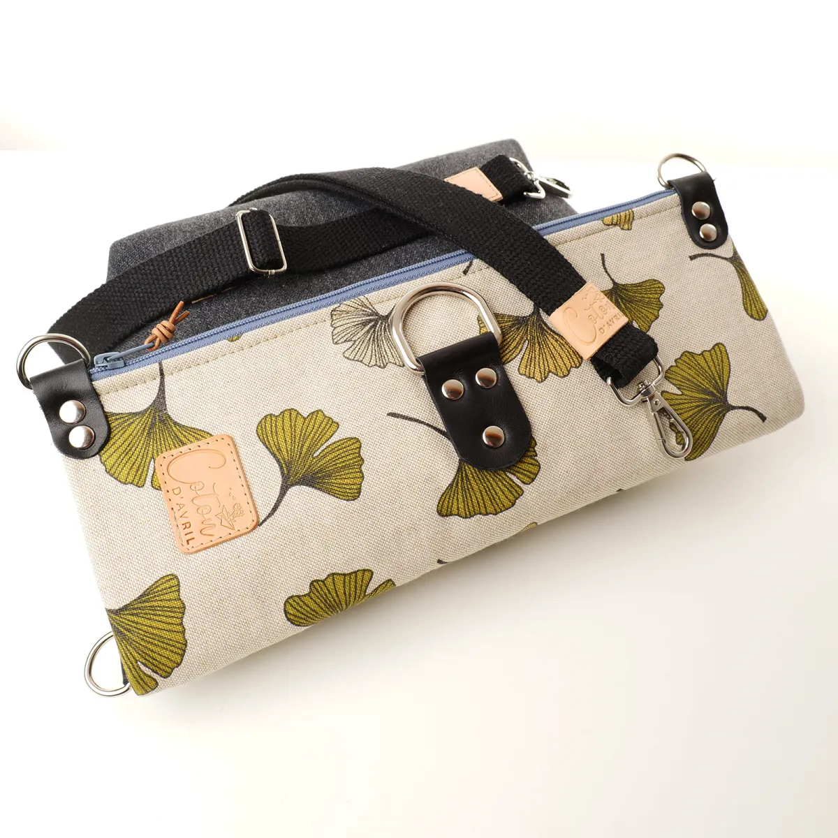 Sac convertible 3 en 1 Coton d'Avril MAGALI Ginkgo