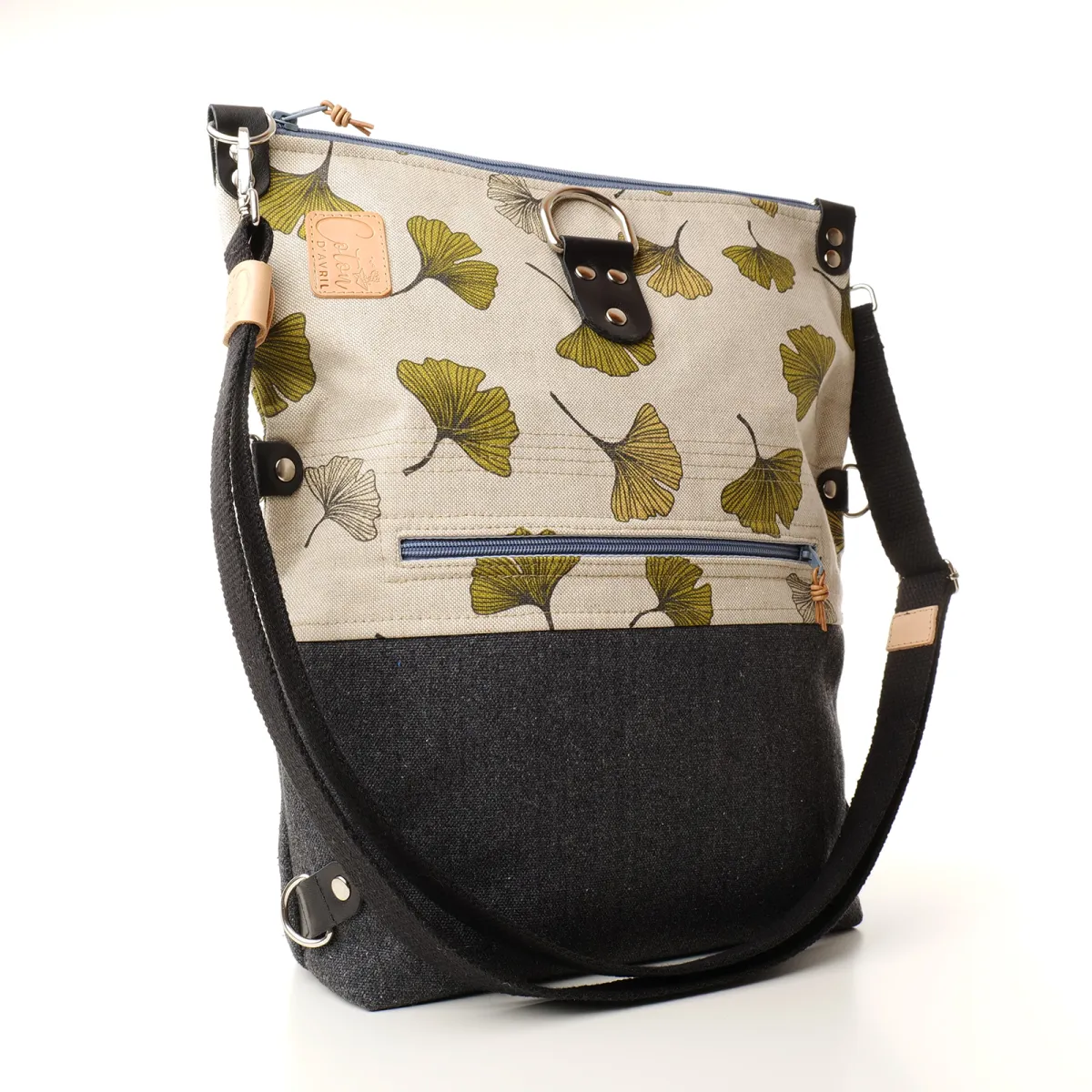 Sac convertible 3 en 1 Coton d'Avril MAGALI Ginkgo