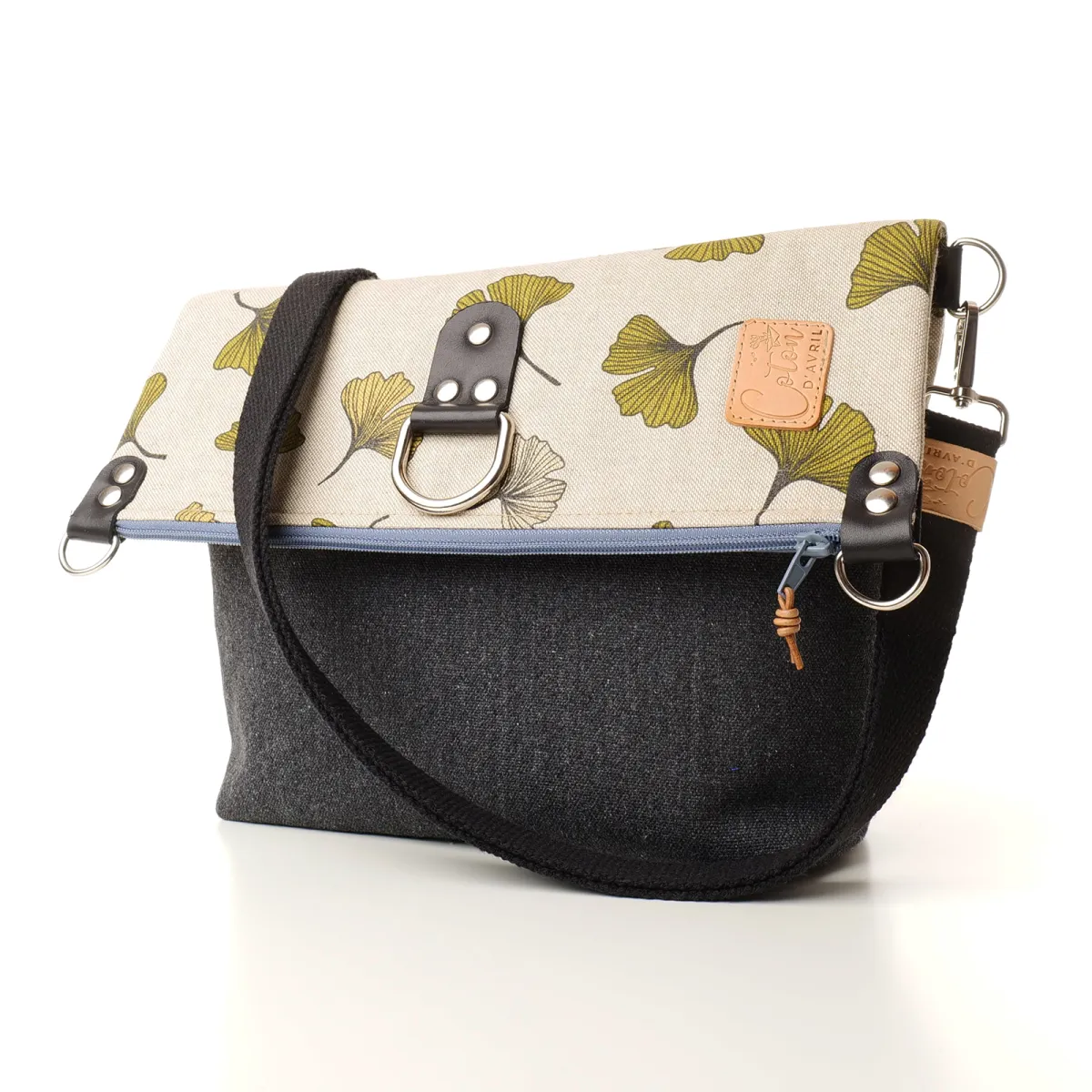 Sac convertible 3 en 1 Coton d'Avril MAGALI Ginkgo