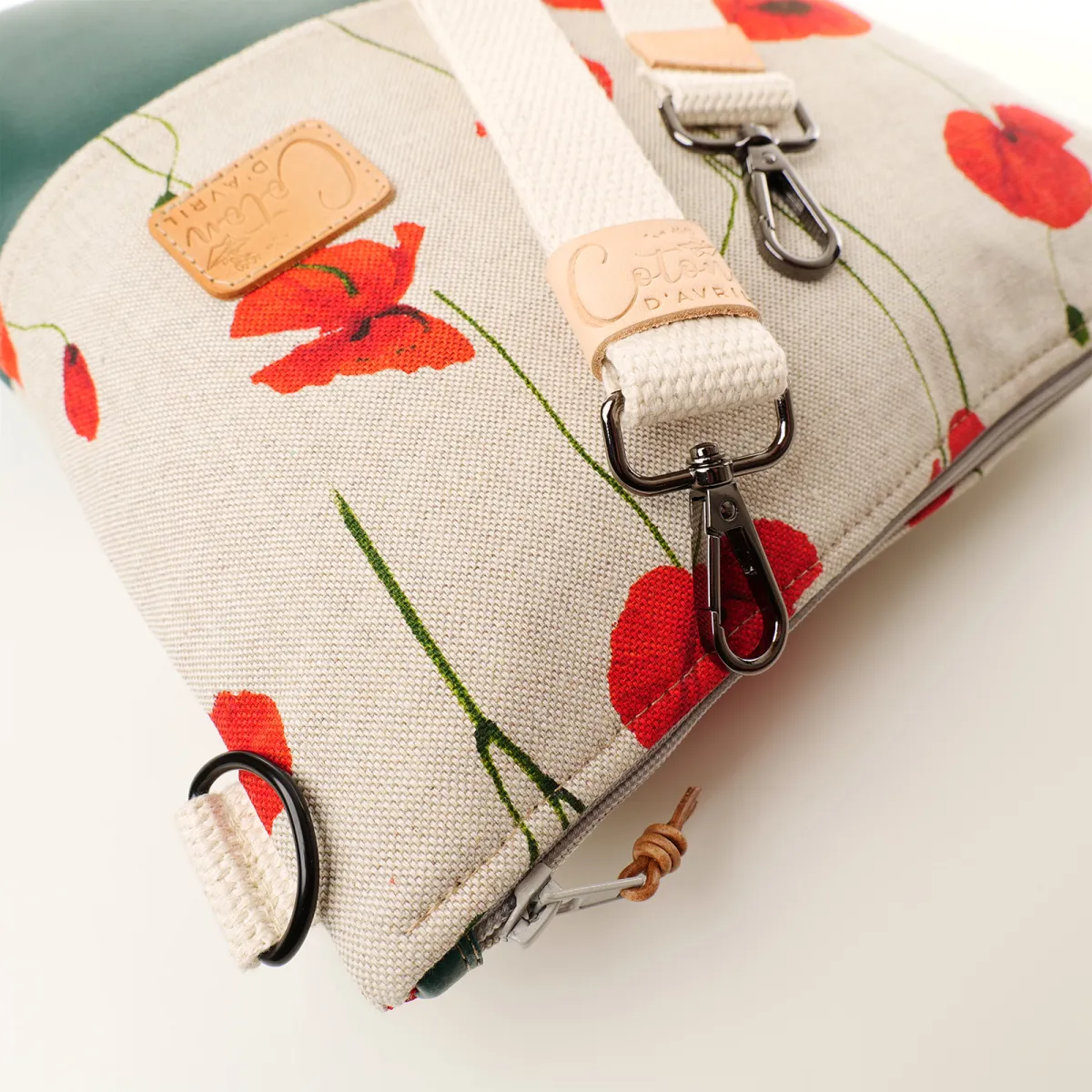Sac à main Coton d'Avril VERDON Coquelicot