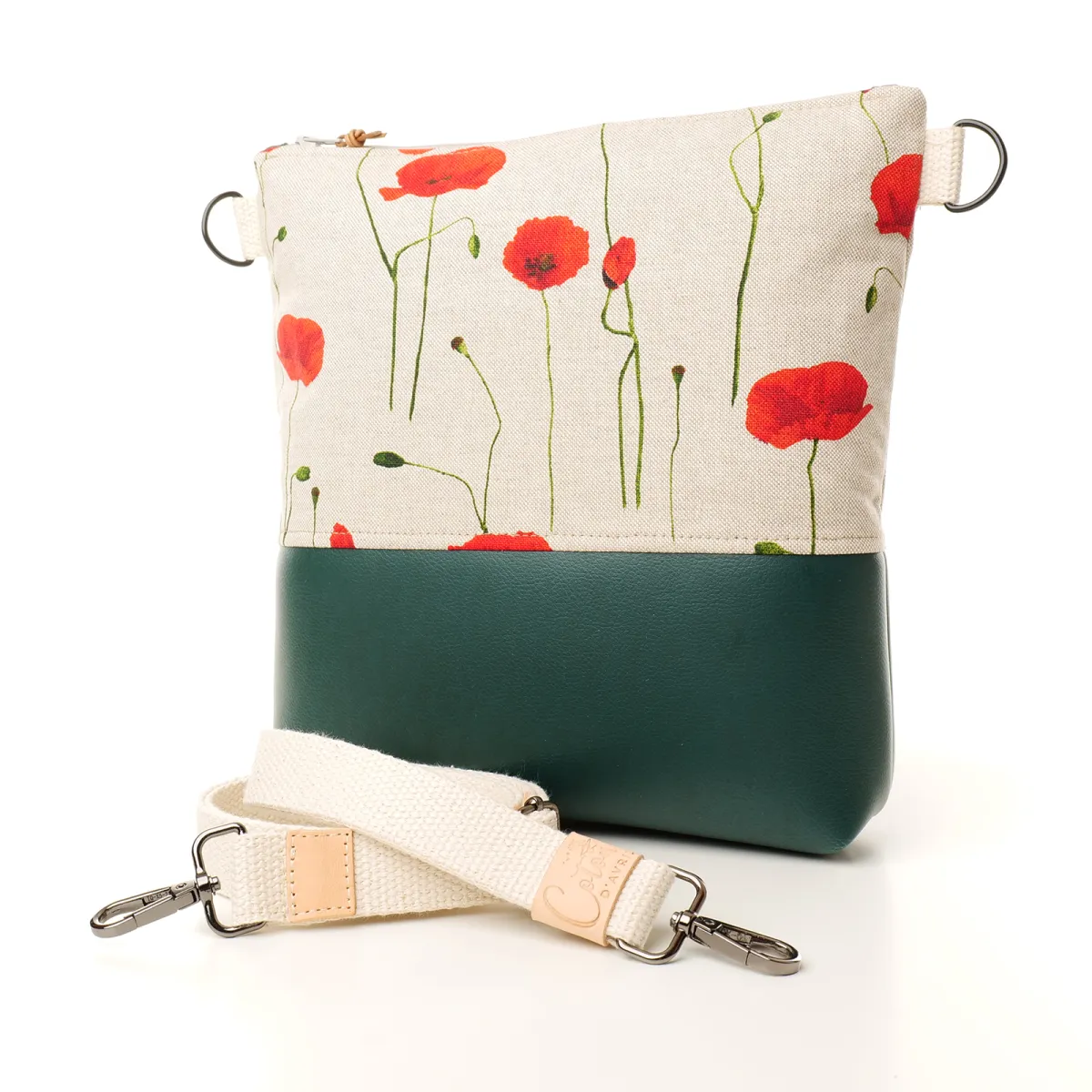 Sac à main Coton d'Avril VERDON Coquelicot