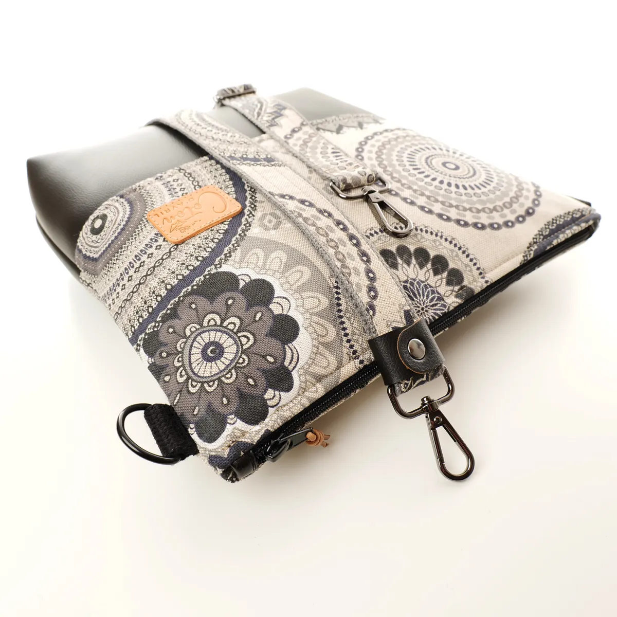 Sac à main Coton d'Avril VERDON Mandala nuit