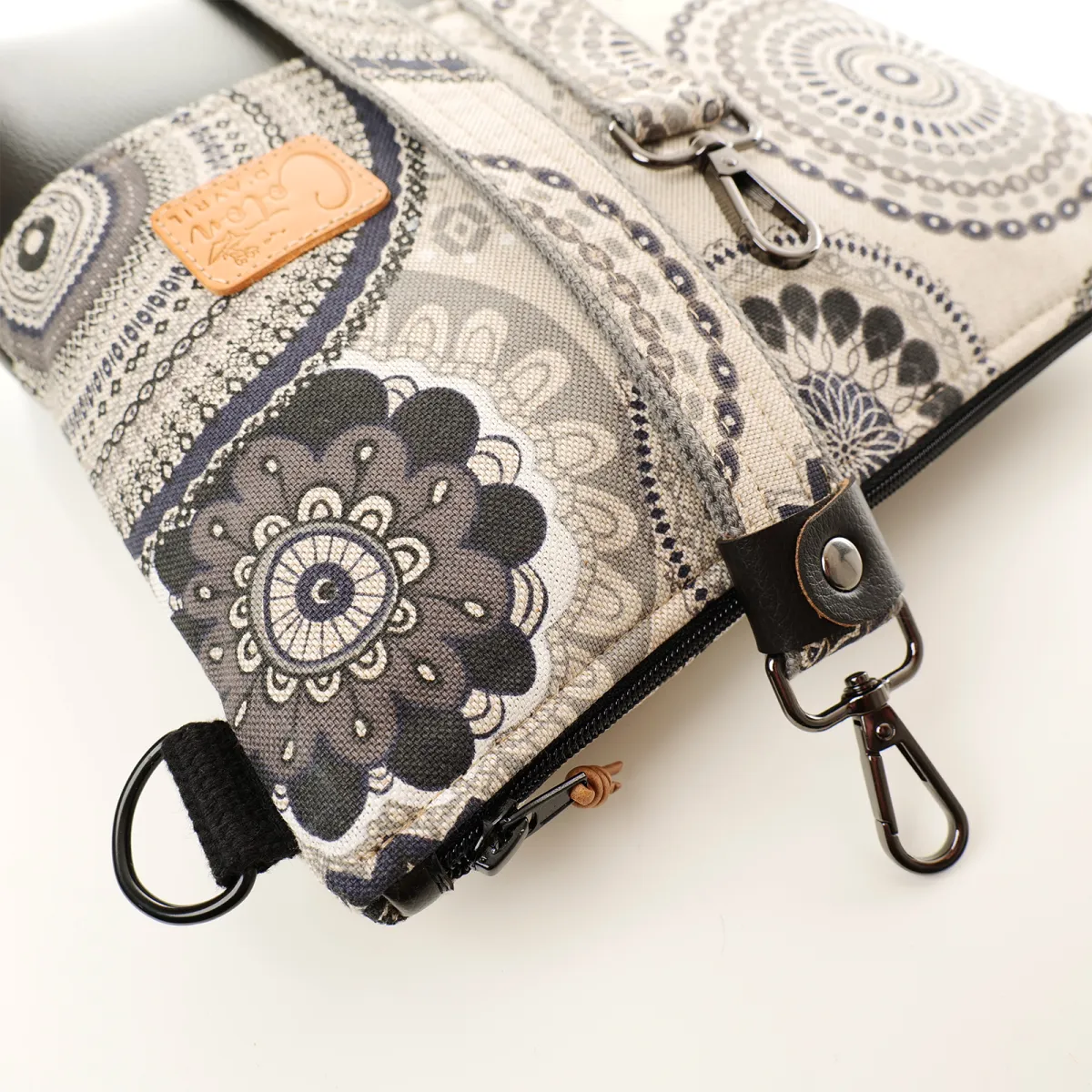 Sac à main Coton d'Avril VERDON Mandala nuit
