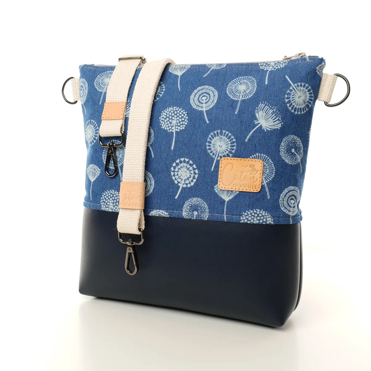 Sac à main Coton d'Avril VERDON Songe bleu