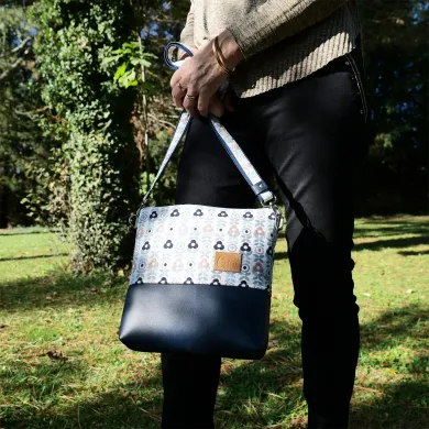 Sac à main Coton d'Avril VERDON Fleurs