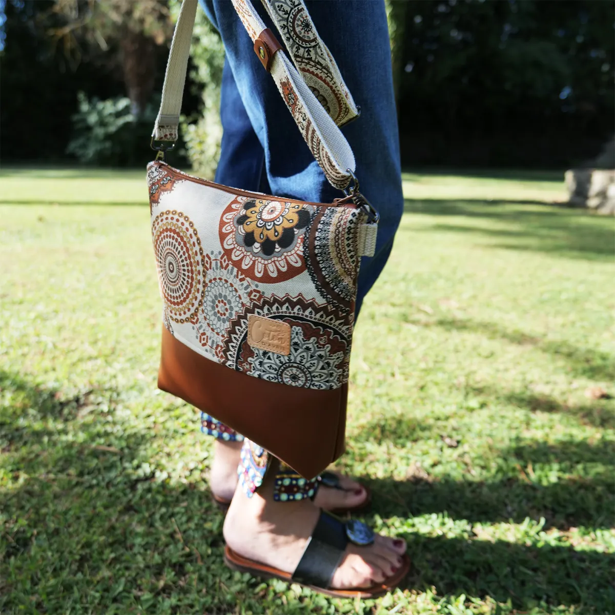Sac à main Coton d'Avril VERDON Mandala
