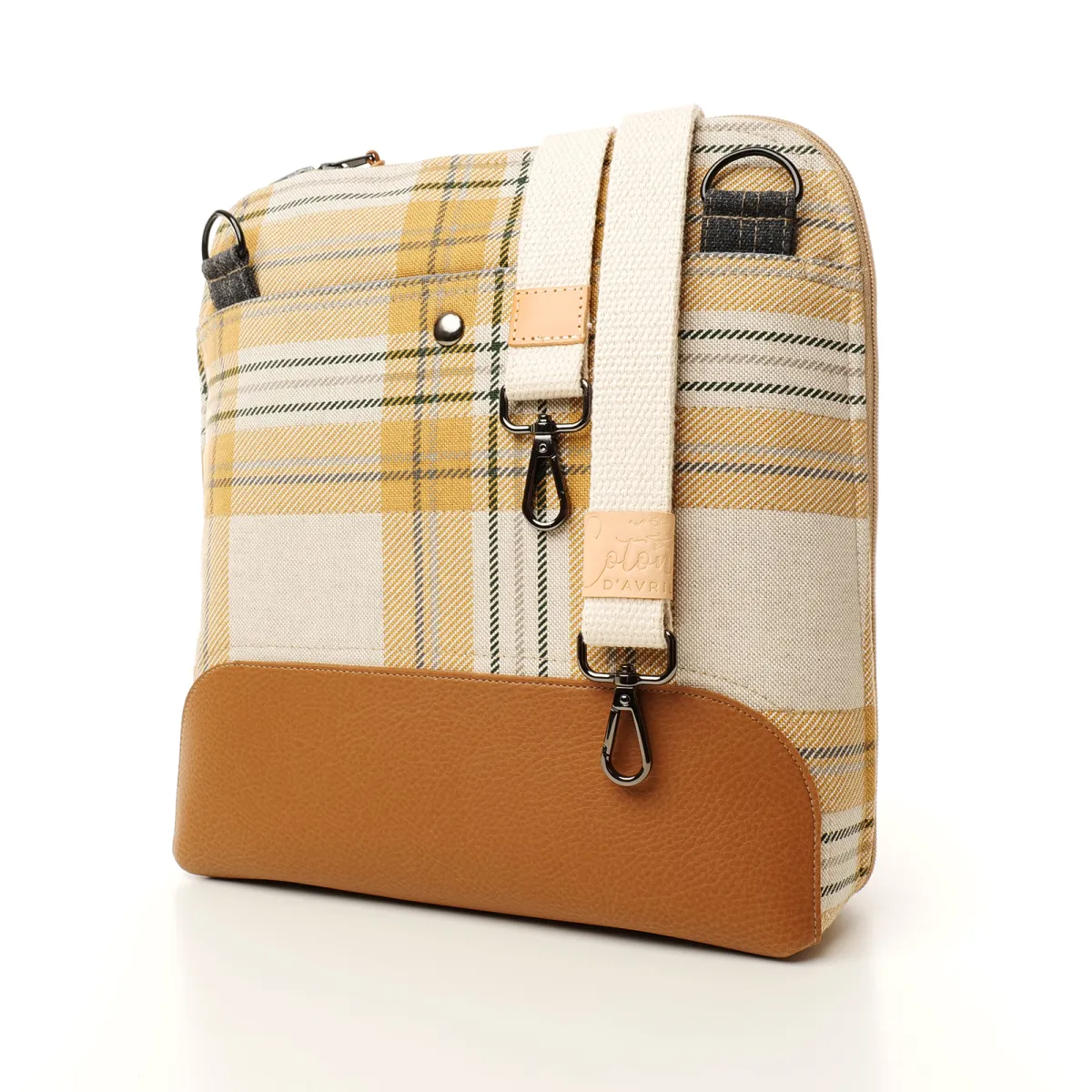 Sac à main Coton d'Avril NAÏS Camel