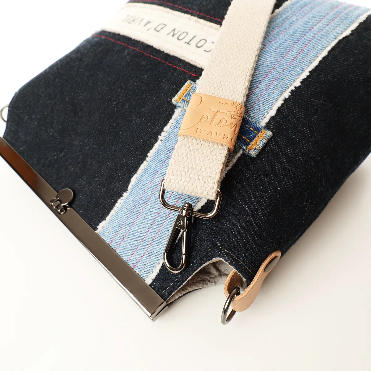 Sac à main Coton d'Avril SIGNATURE Bleu