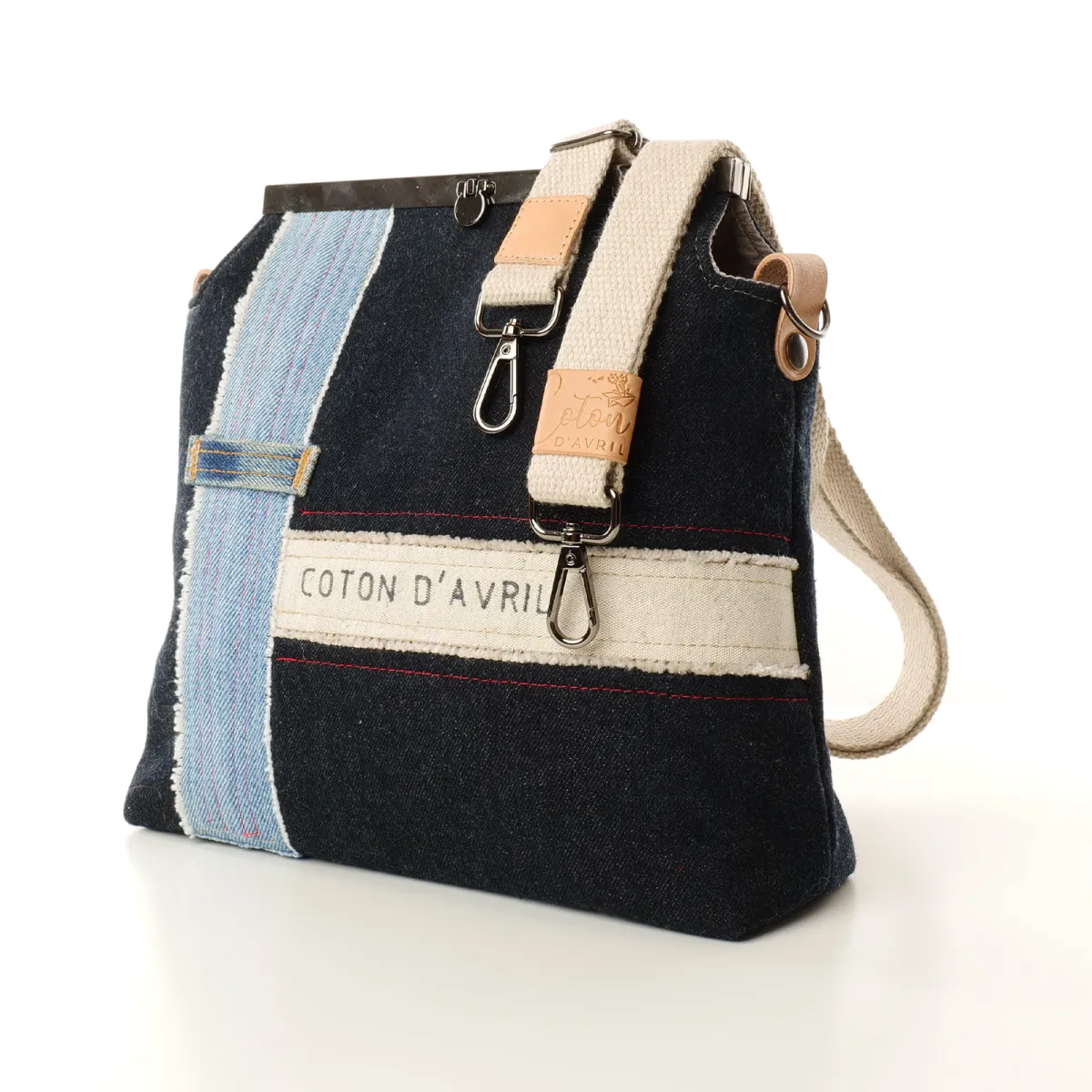 Sac à main Coton d'Avril SIGNATURE Bleu