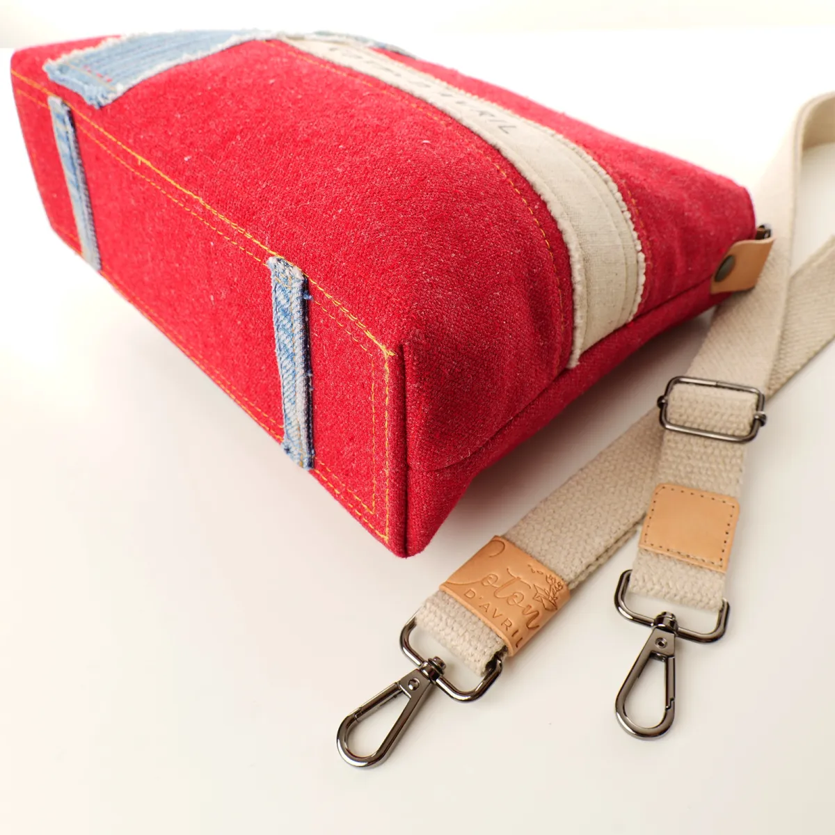 Sac à main Coton d'Avril SIGNATURE Rouge