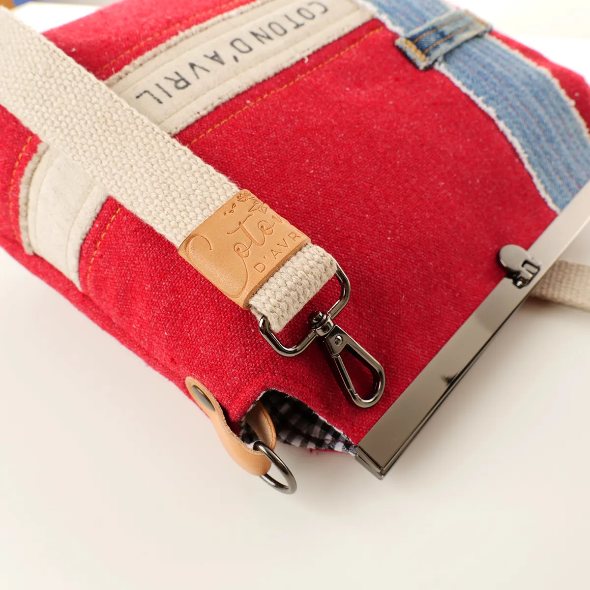 Sac à main Coton d'Avril SIGNATURE Rouge