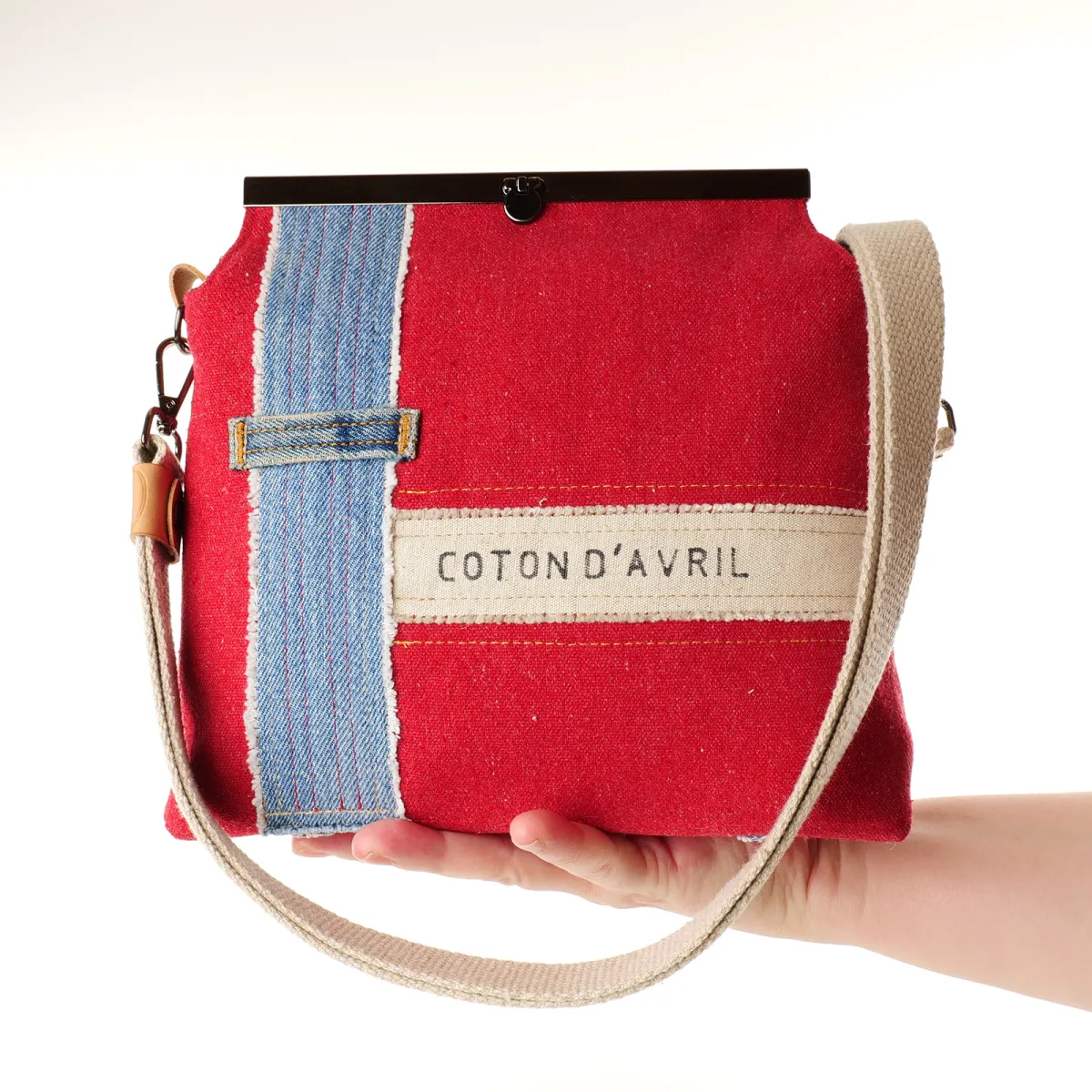 Sac à main Coton d'Avril SIGNATURE Rouge