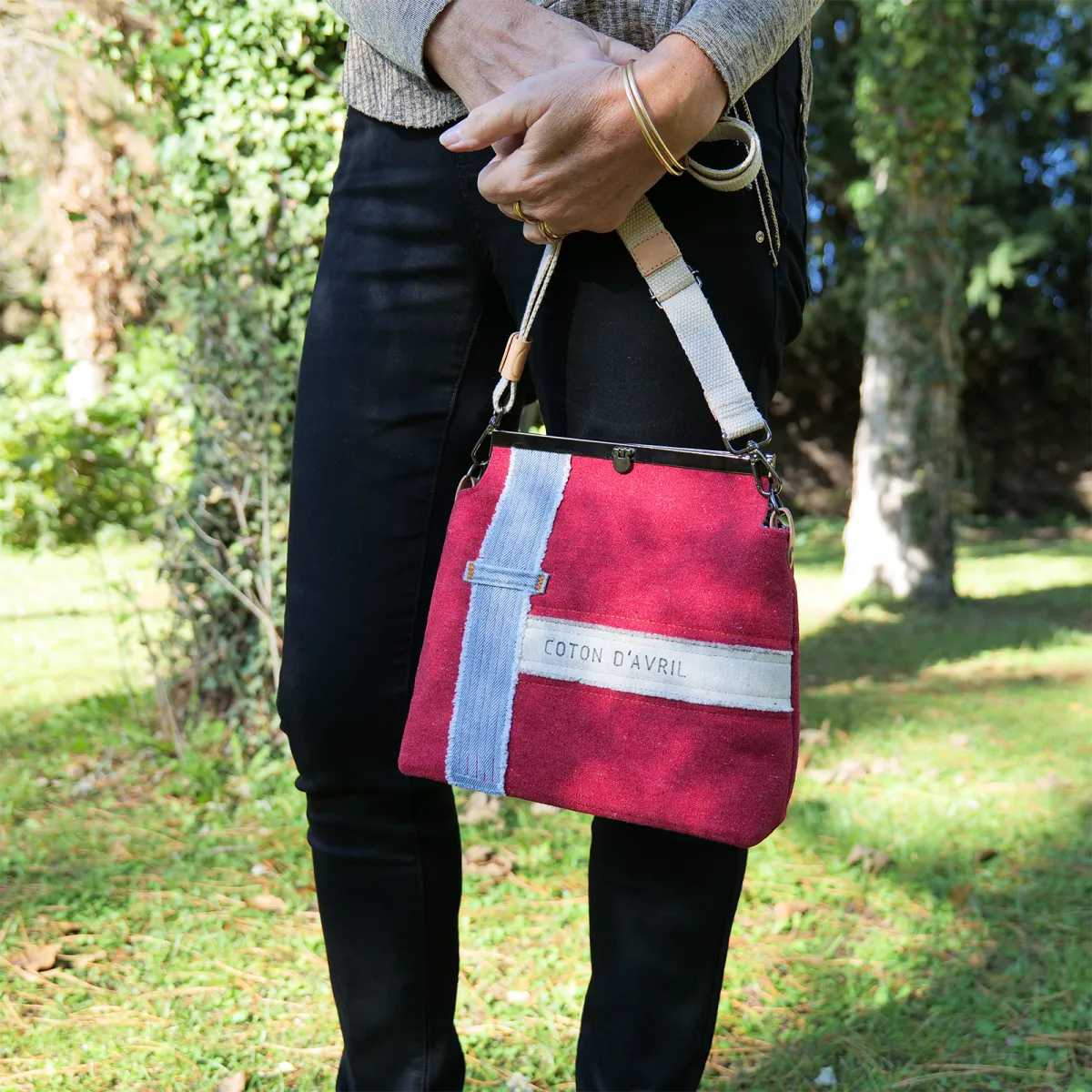 Sac à main Coton d'Avril SIGNATURE Rouge