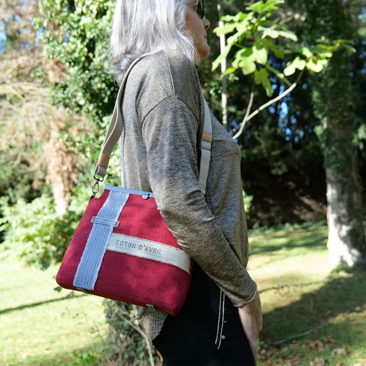 Sac à main Coton d'Avril SIGNATURE Rouge