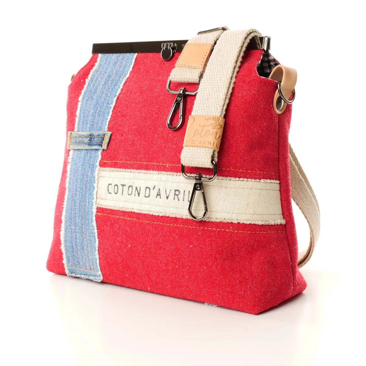 Sac à main Coton d'Avril SIGNATURE Rouge