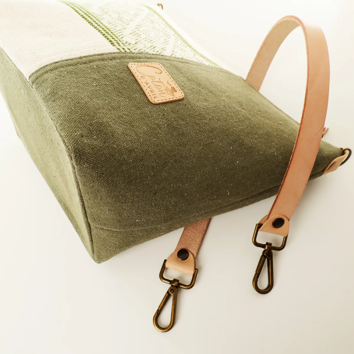 Sac à main Coton d'Avril GARLABAN Forêt