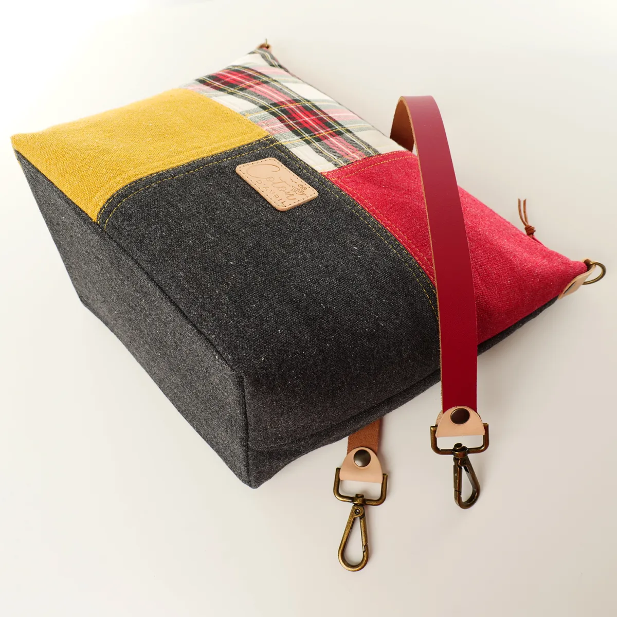 Sac à main Coton d'Avril GARLABAN Tartan