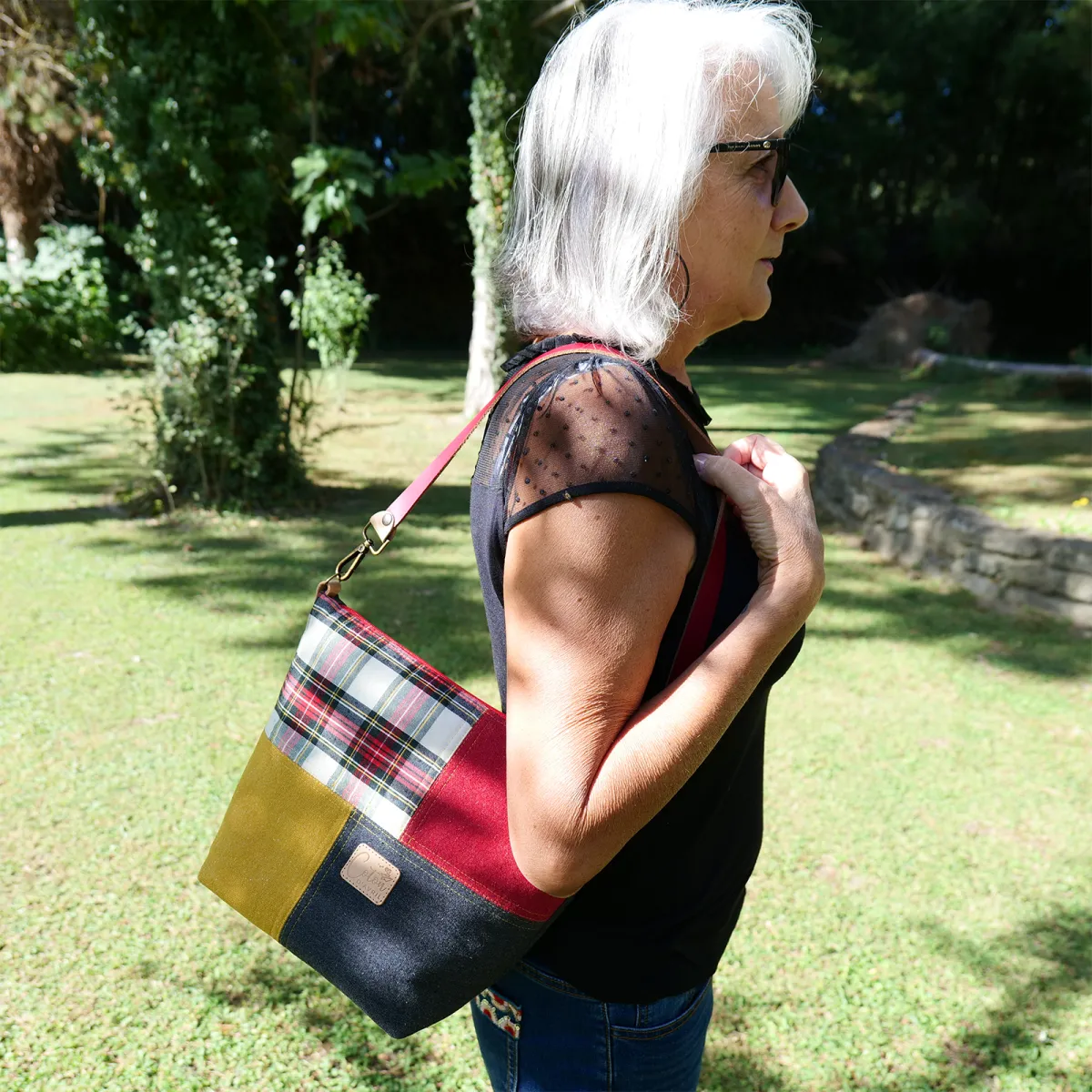 Sac à main Coton d'Avril GARLABAN Tartan