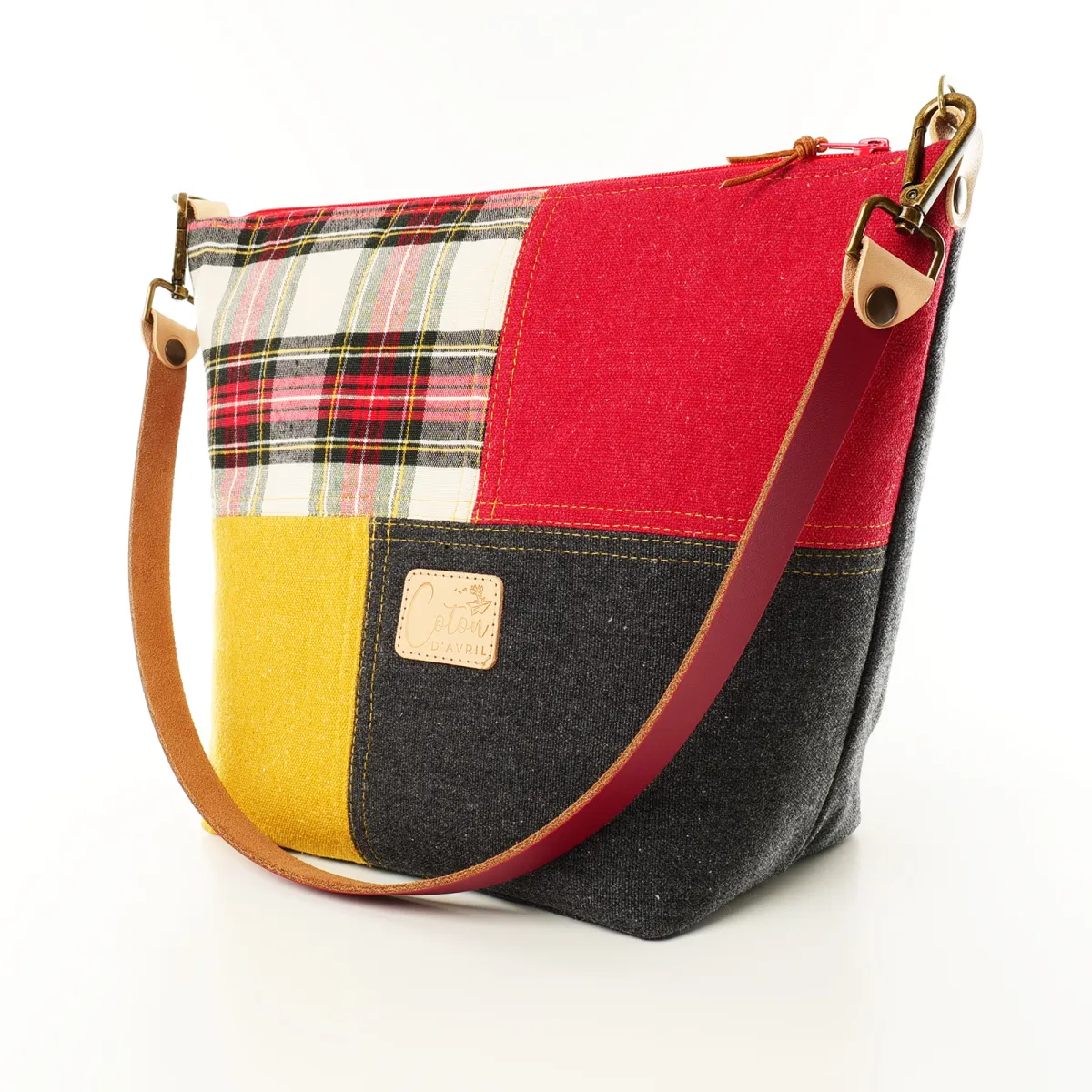Sac à main Coton d'Avril GARLABAN Tartan