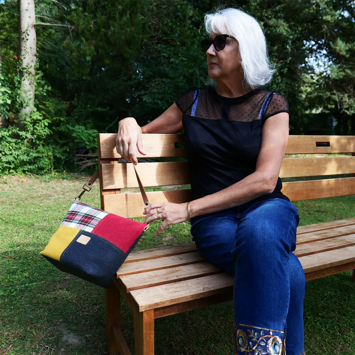 Sac à main Coton d'Avril GARLABAN Tartan